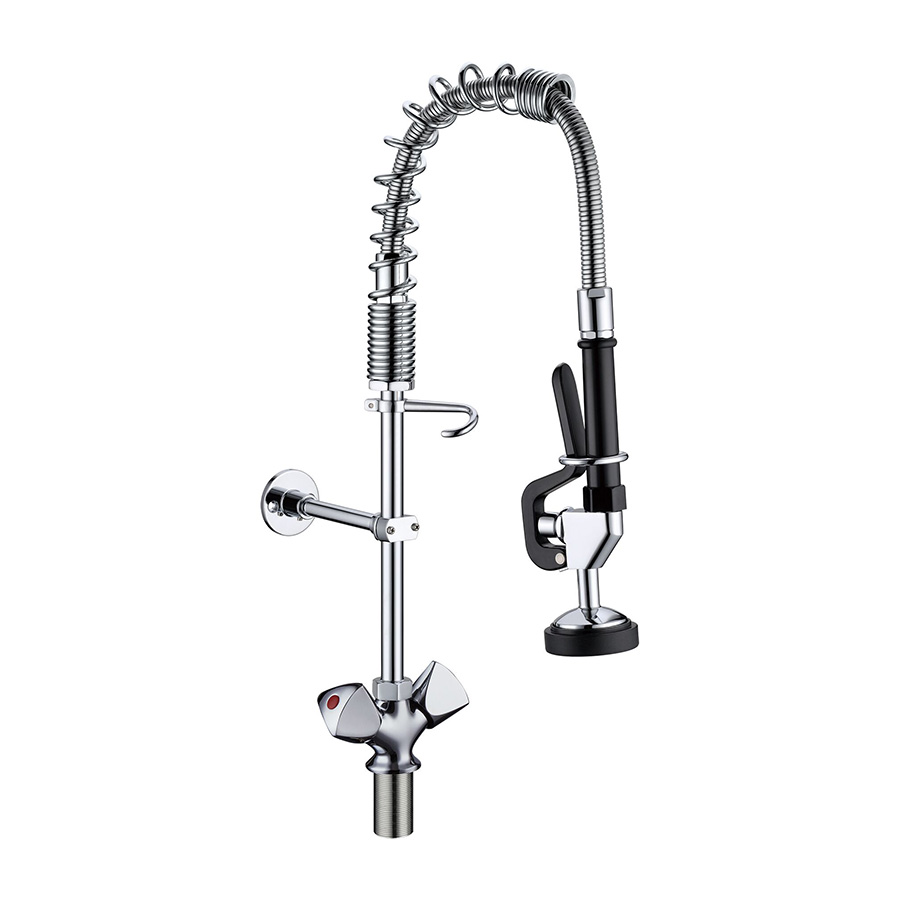 Pre-rinse faucets without add-on faucets