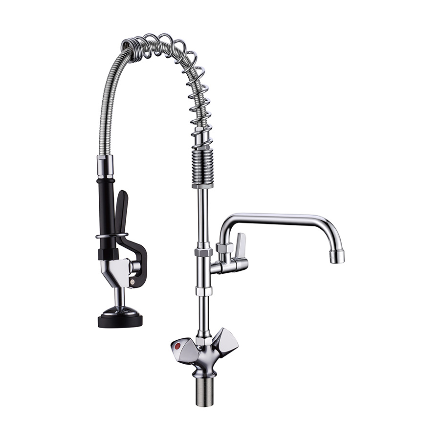 pre-rinse faucets with add-on faucets